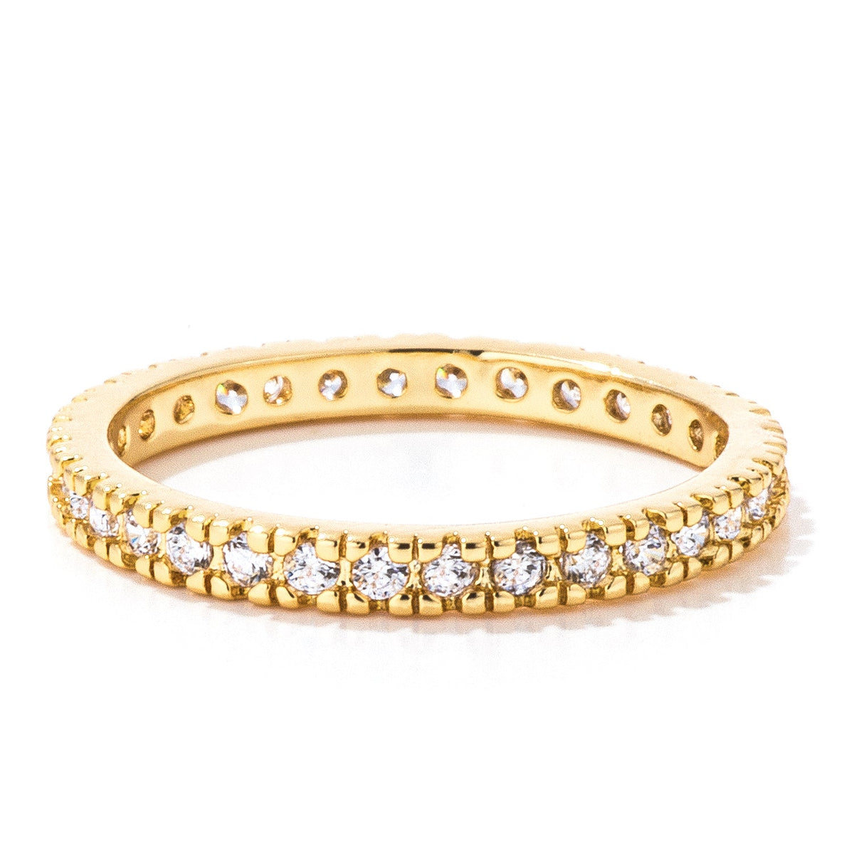 18k Gold Plated Simple Eternity Band
