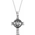 Sterling Silver U.S. Army Cross 24" Necklace